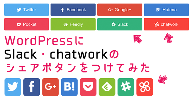 Wordpressにslack Chatworkのシェアボタンをつけてみた Simplicityテーマ